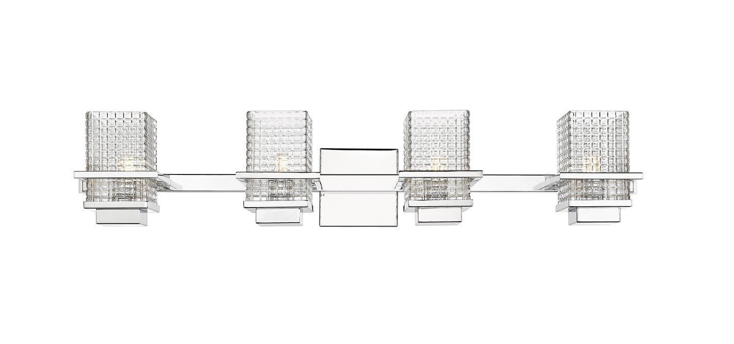 Innovations - 310-4W-PC-CL - Four Light Bath Vanity - Auralume - Polished Chrome