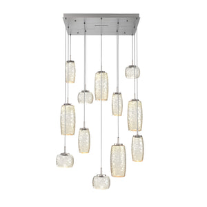 Hammerton Studio - CHB0091-12-SN-A-C01-L1 - LED Pendant - Vessel - Satin Nickel