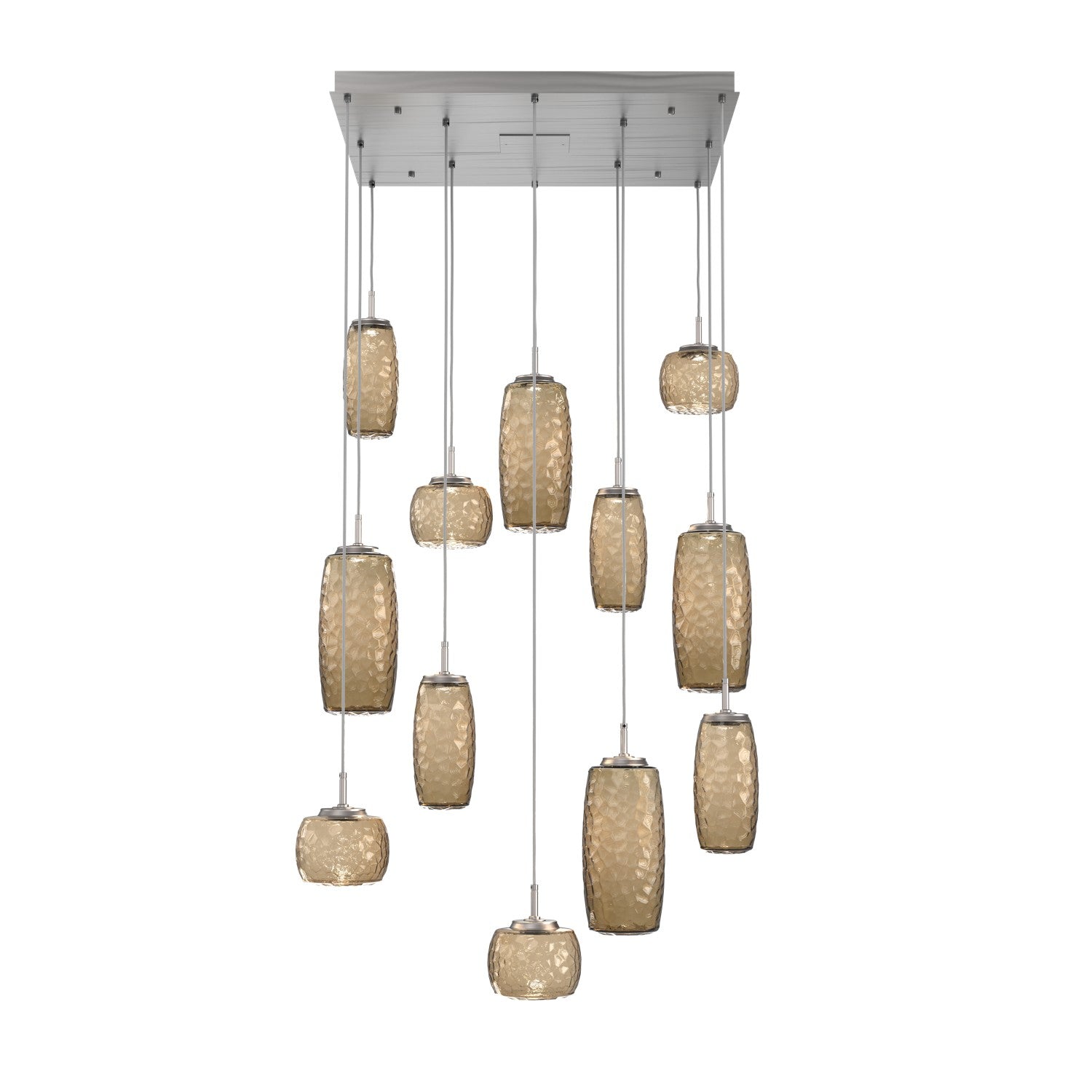 Hammerton Studio - CHB0091-12-SN-B-C01-L1 - LED Pendant - Vessel - Satin Nickel