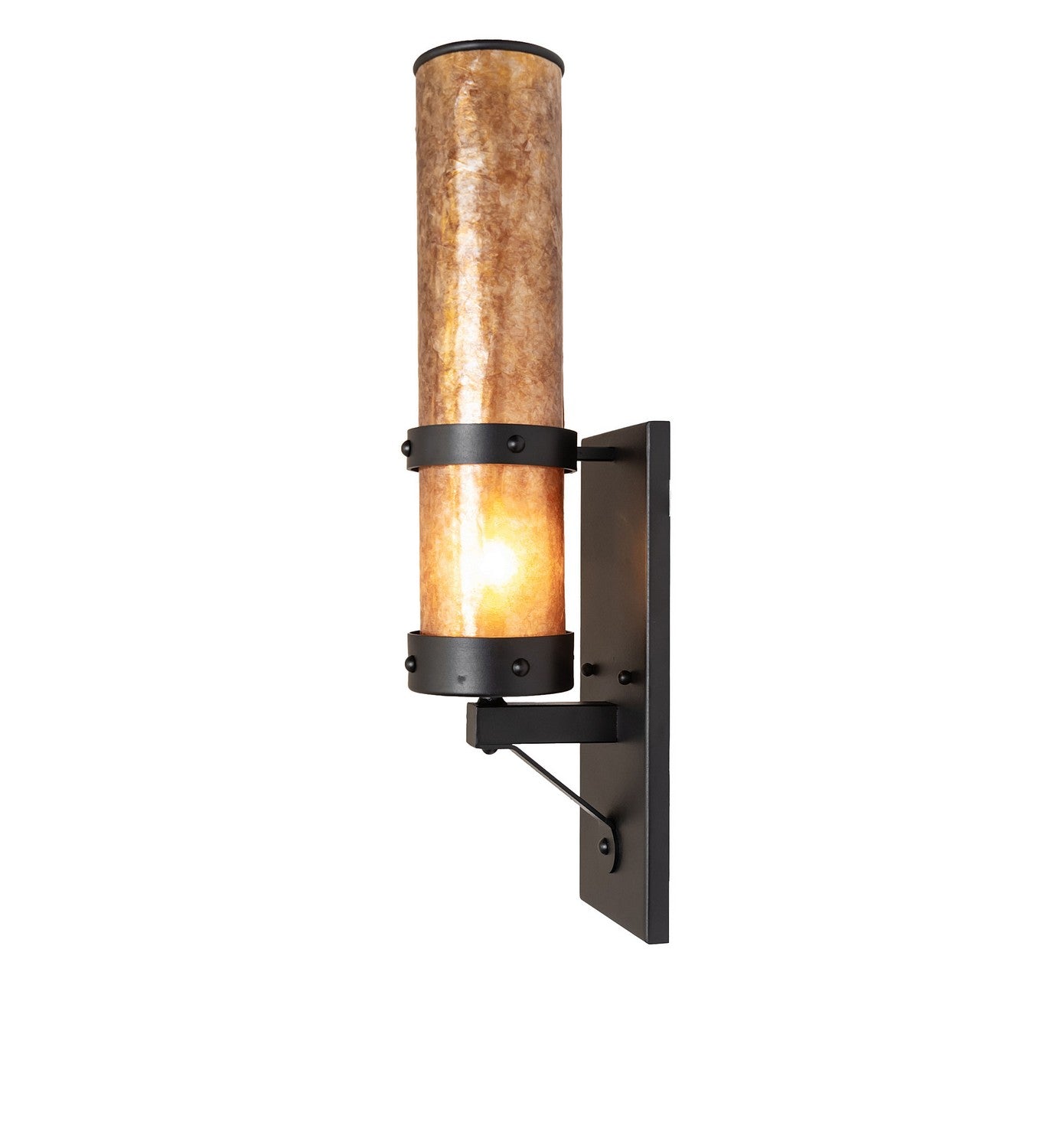 Meyda Tiffany - 270104 - One Light Wall Sconce - Parker - Textured Black