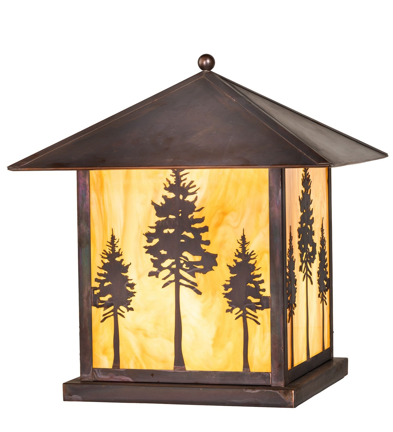 Meyda Tiffany - 273381 - One Light Pier Mount - Great Pines - Vintage Copper