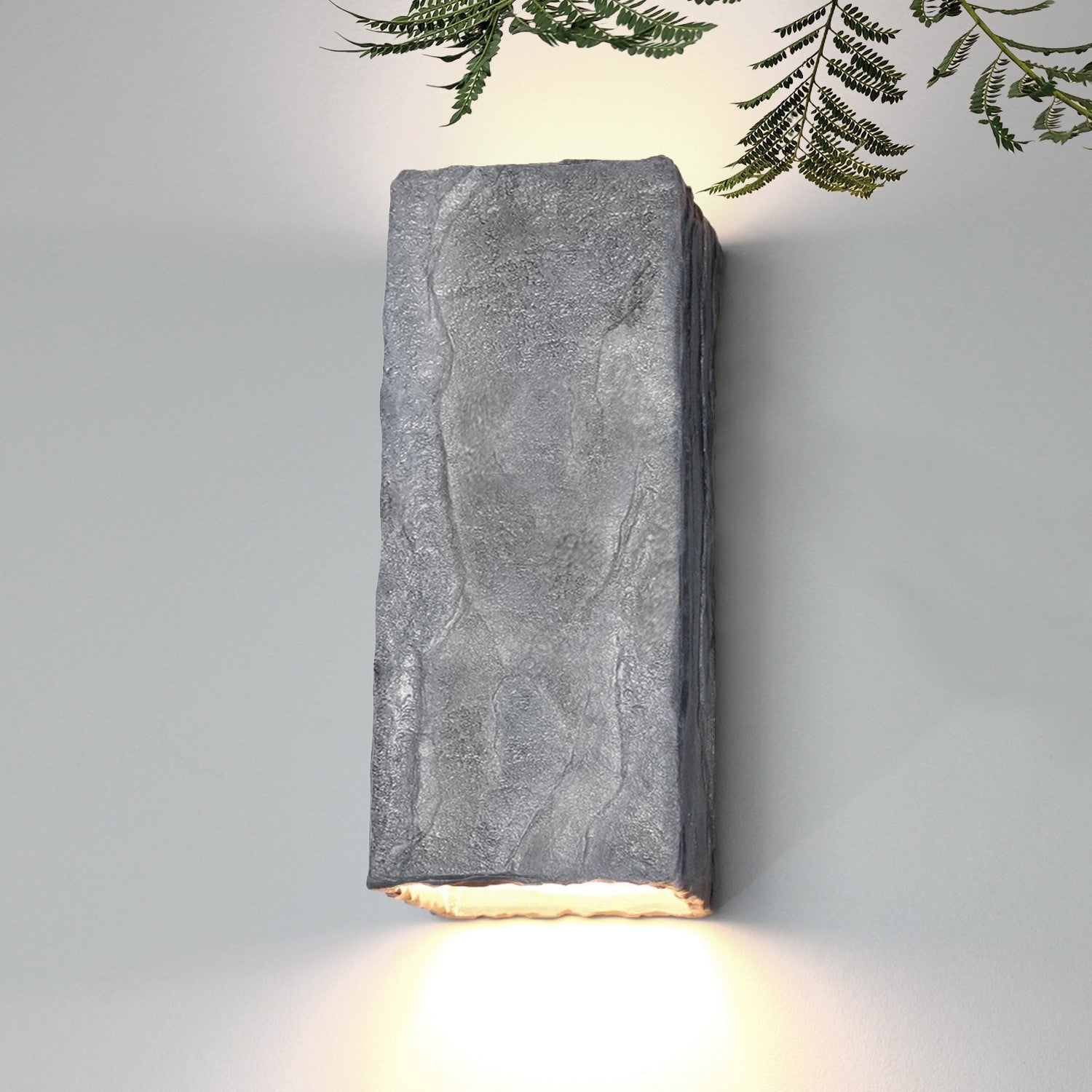 A-19 - N18031-GR-WET-1LEDE26 - LED Wall Sconce - Nature - Grey