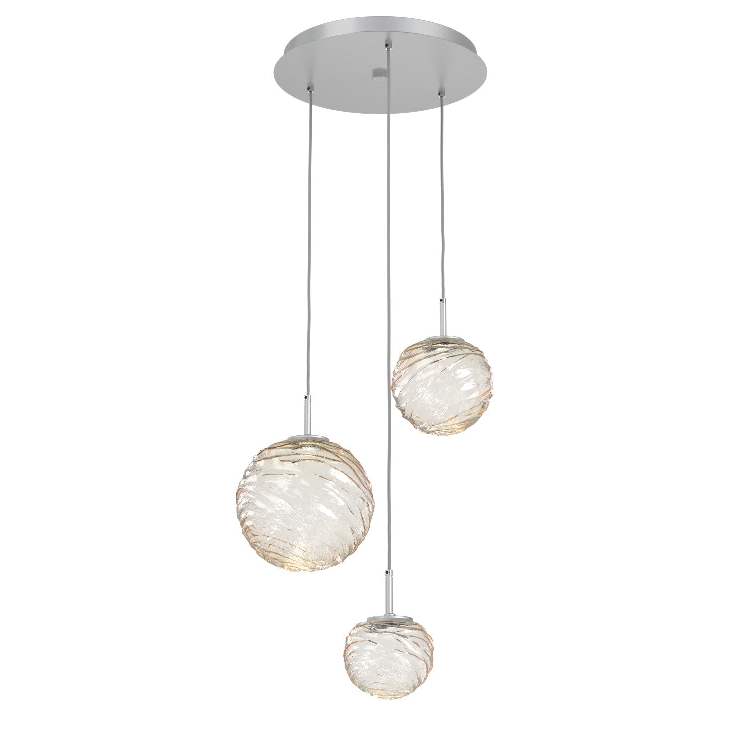 Hammerton Studio - CHB0092-03-CS-A-C01-L1 - LED Pendant - Gaia - Classic Silver