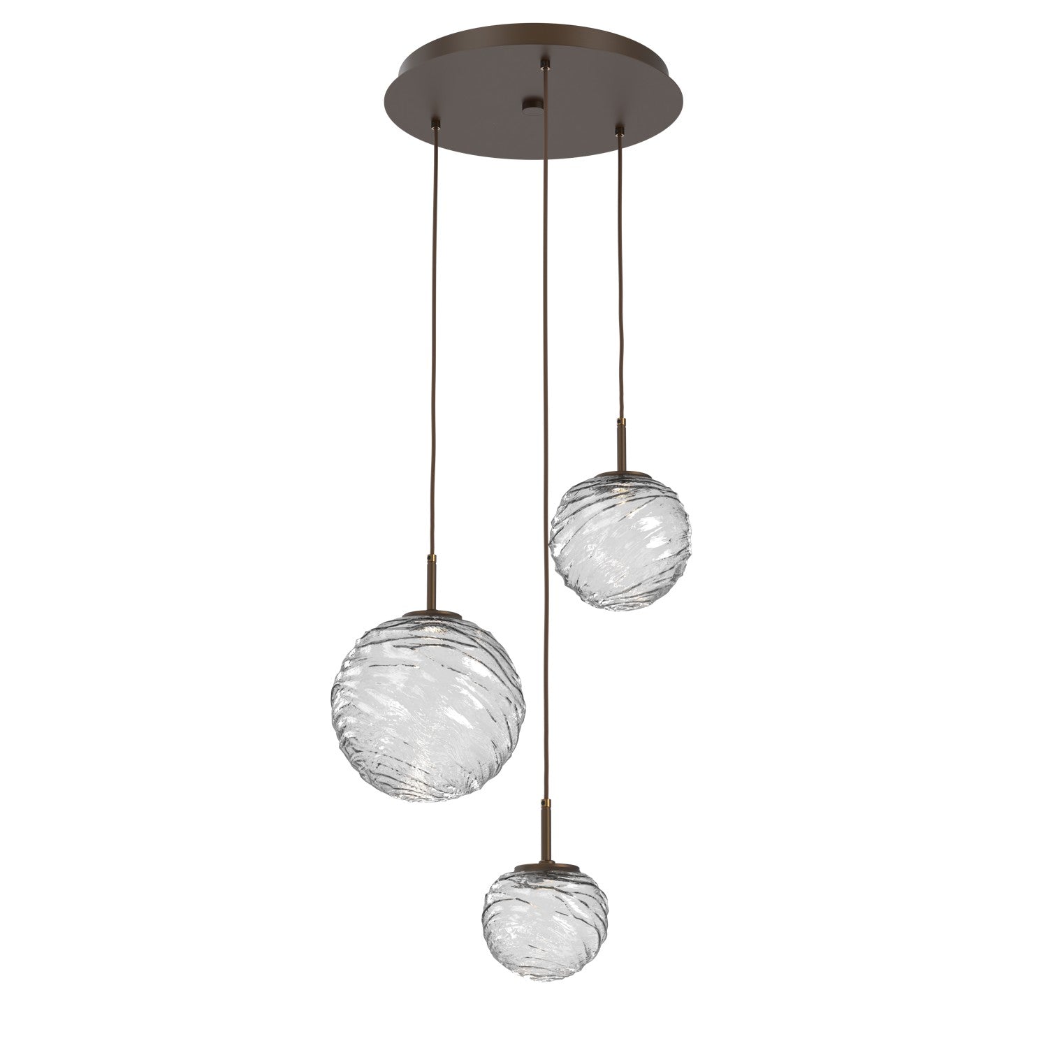 Hammerton Studio - CHB0092-03-FB-C-C01-L1 - LED Pendant - Gaia - Flat Bronze