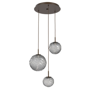 Hammerton Studio - CHB0092-03-FB-S-C01-L1 - LED Pendant - Gaia - Flat Bronze