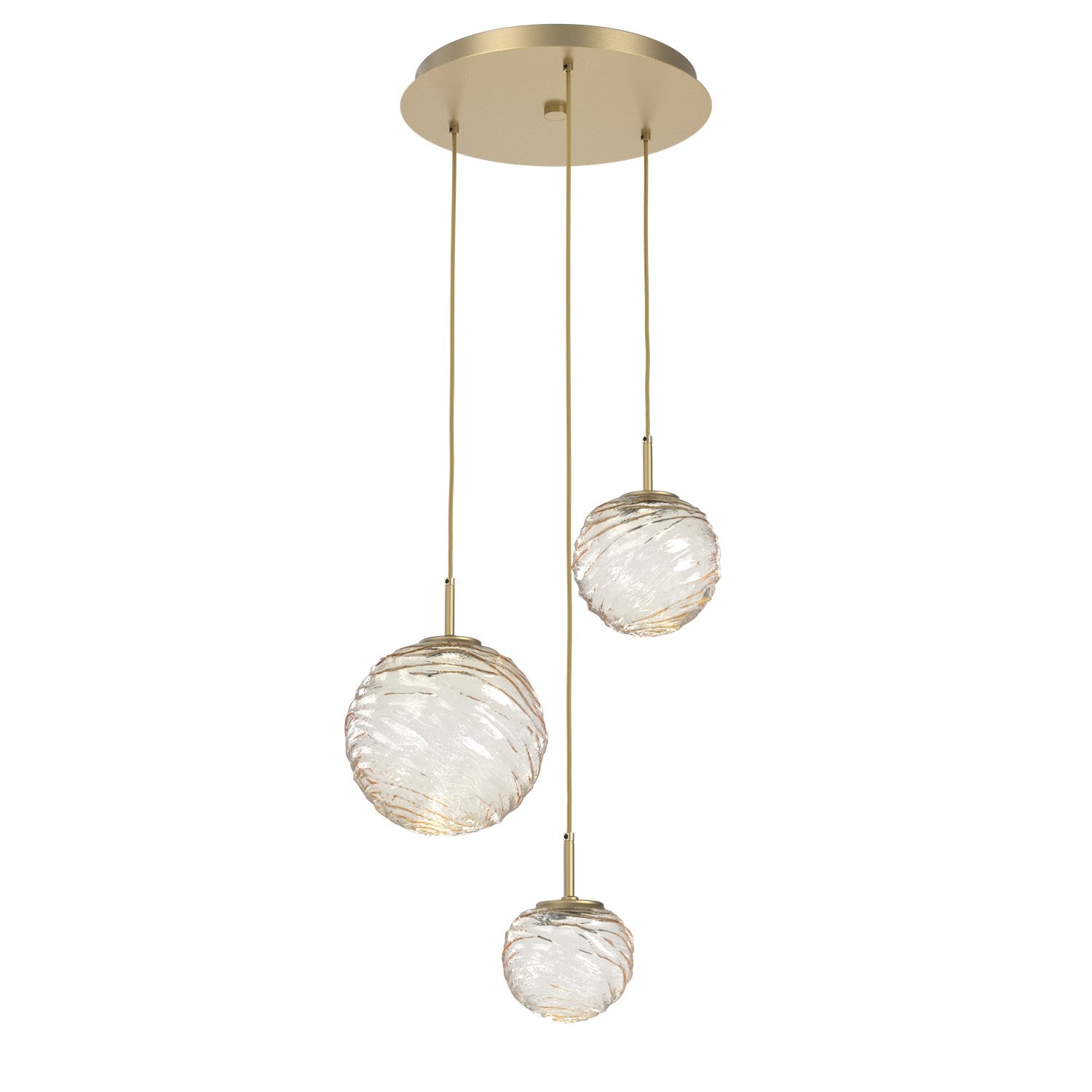 Hammerton Studio - CHB0092-03-GB-A-C01-L1 - LED Pendant - Gaia - Gilded Brass