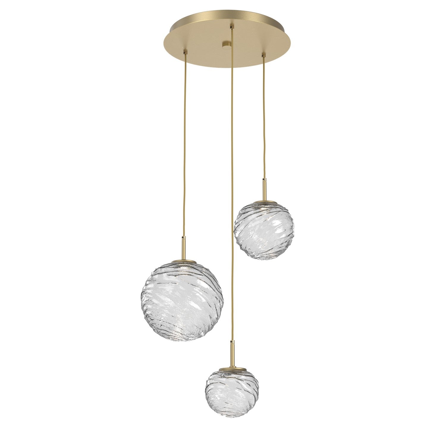 Hammerton Studio - CHB0092-03-GB-C-C01-L1 - LED Pendant - Gaia - Gilded Brass