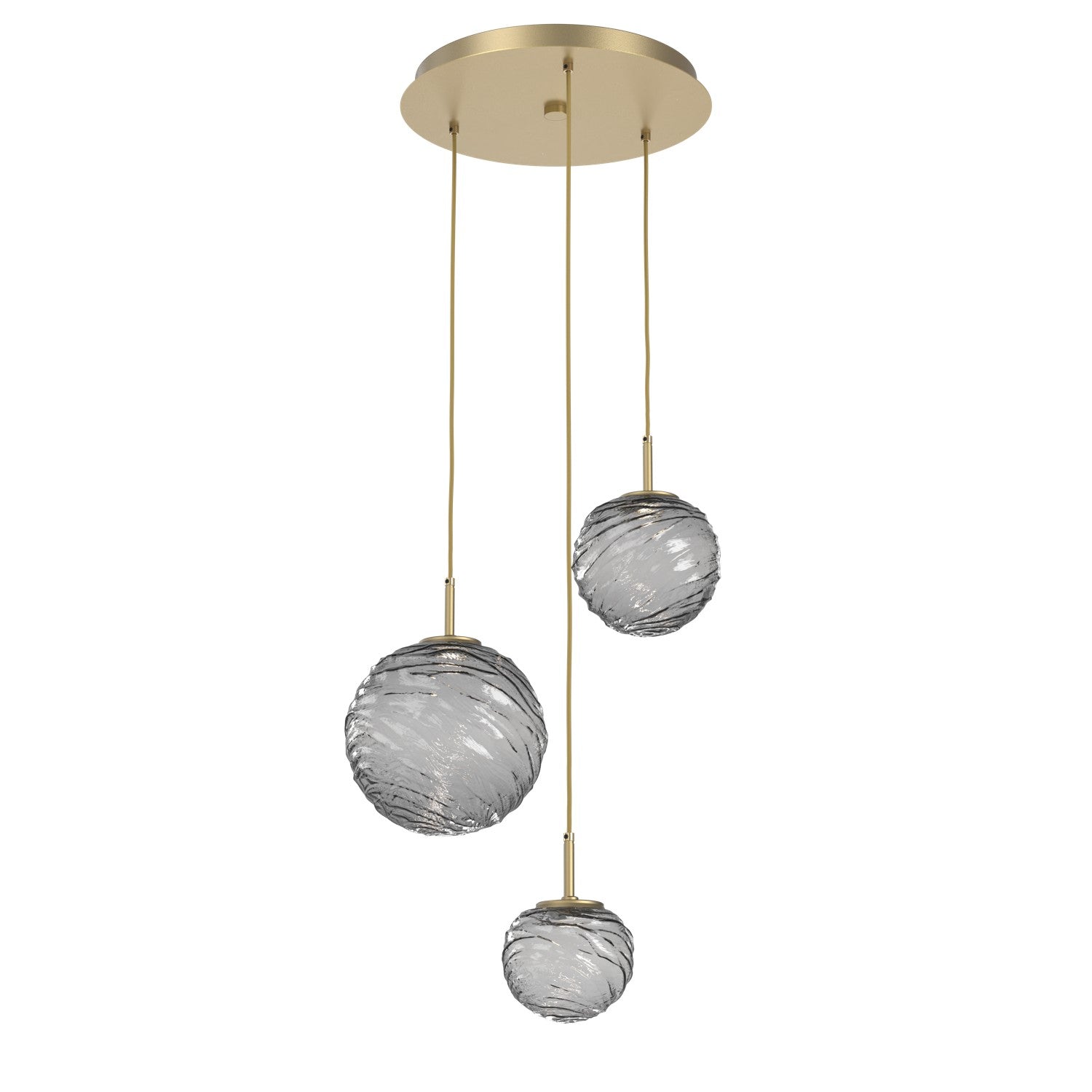 Hammerton Studio - CHB0092-03-GB-S-C01-L1 - LED Pendant - Gaia - Gilded Brass