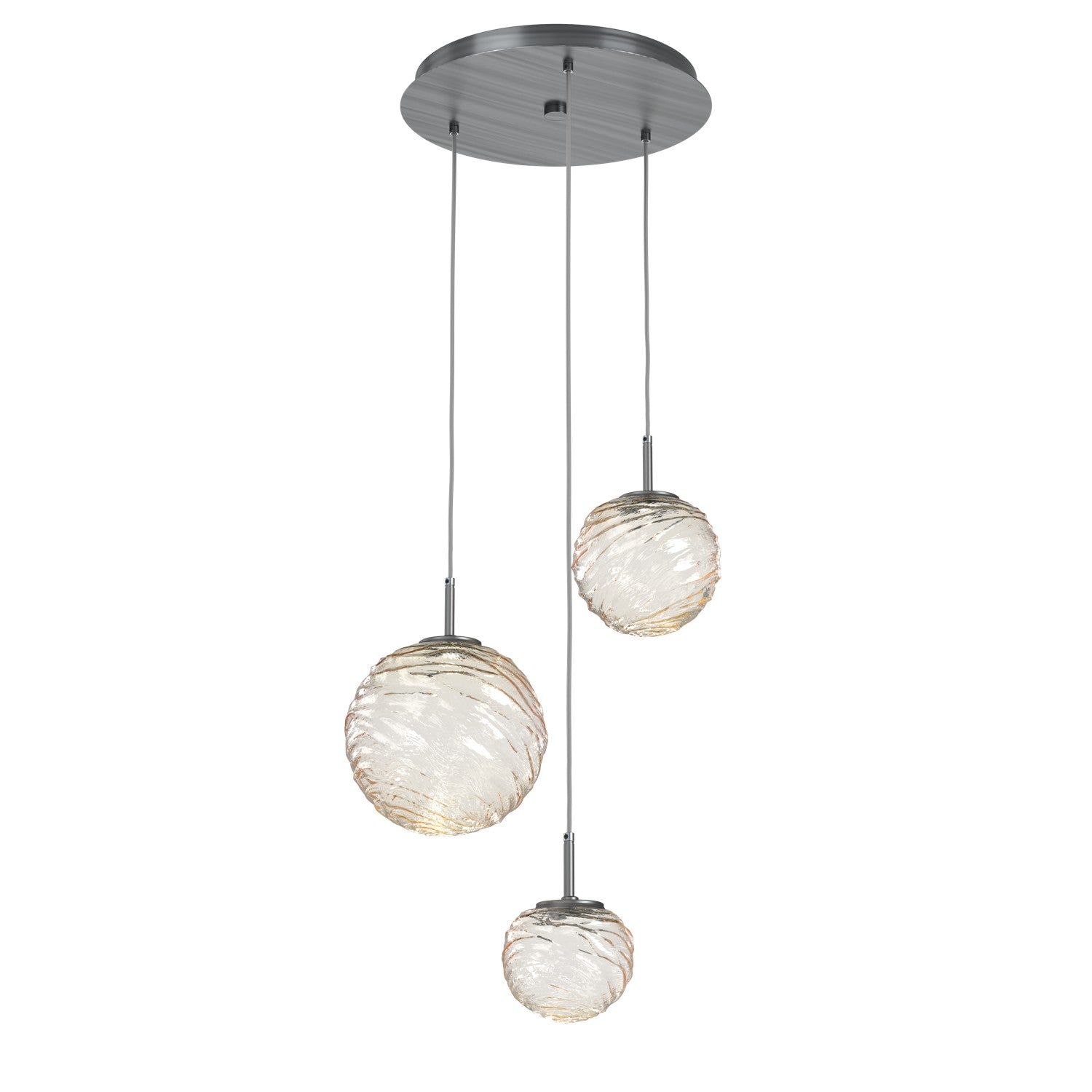 Hammerton Studio - CHB0092-03-GM-A-C01-L1 - LED Pendant - Gaia - Gunmetal