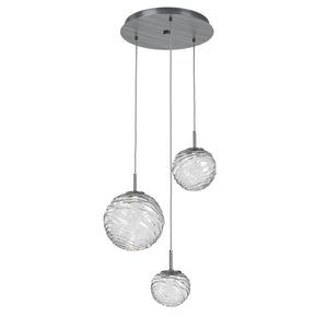 Hammerton Studio - CHB0092-03-GM-C-C01-L1 - LED Pendant - Gaia - Gunmetal