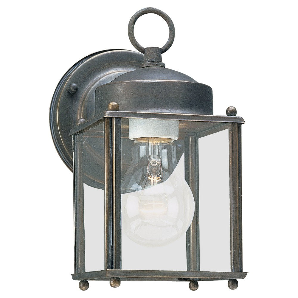 Generation Lighting. - 8592-71 - One Light Outdoor Wall Lantern - New Castle - Antique Bronze