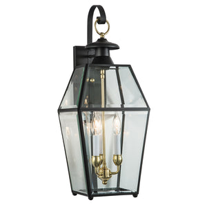 ELK Home - 1067-BL-BE - Three Light Outdoor Wall Sconce - Olde Colony - Black