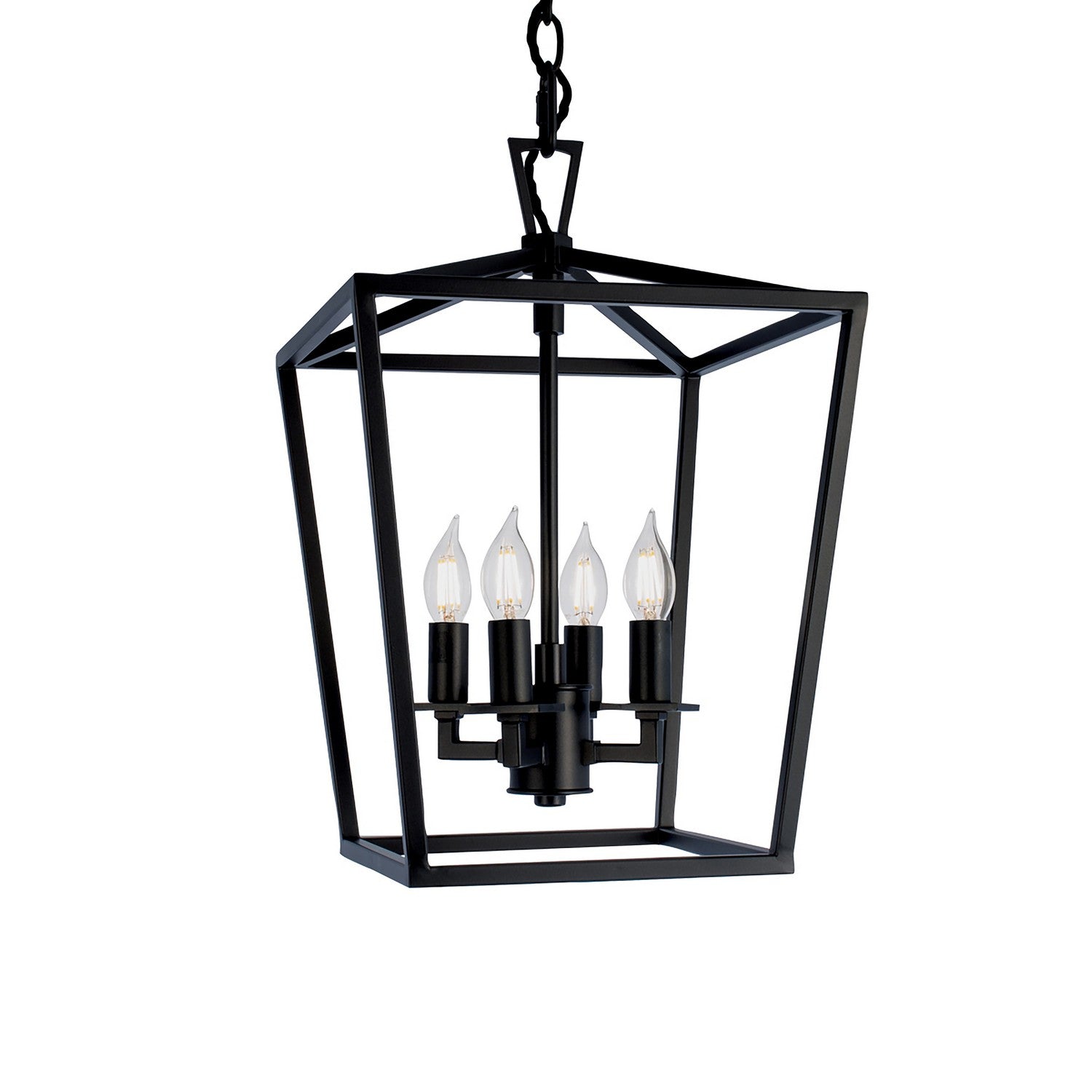 ELK Home - 1080-MB-NG - Four Light Chandelier - Cage - Matte Black