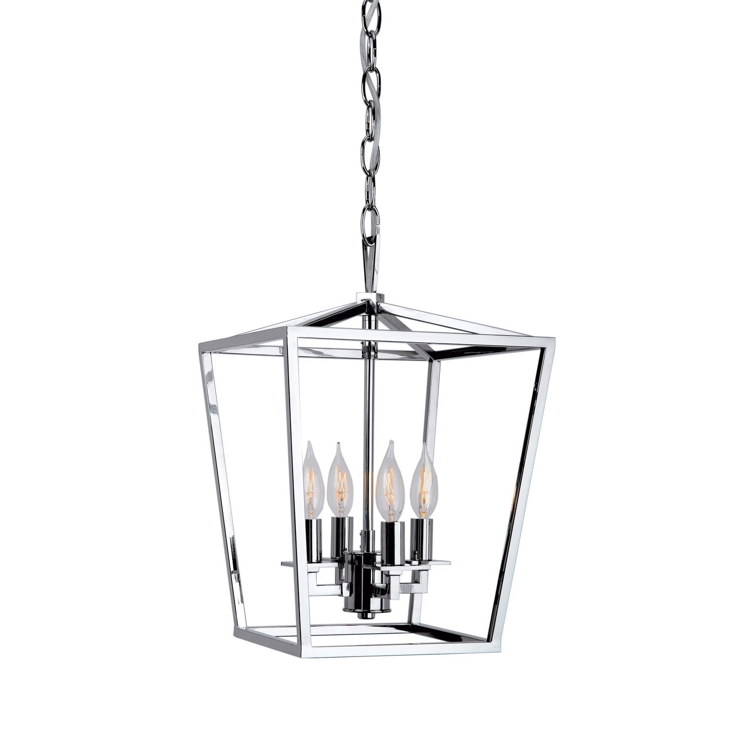 ELK Home - 1080-PN-NG - Four Light Chandelier - Cage - Polished Nickel