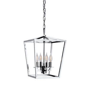 ELK Home - 1080-PN-NG - Four Light Chandelier - Cage - Polished Nickel