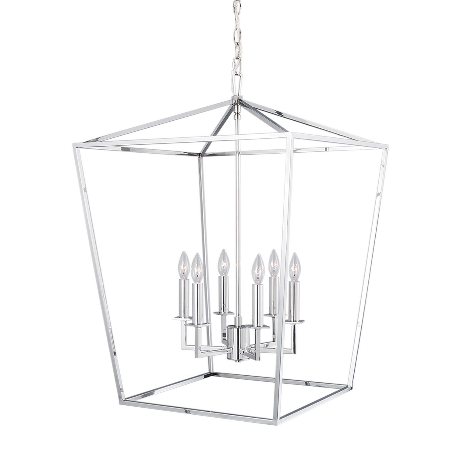 ELK Home - 1082-PN-NG - Six Light Pendant - Cage - Polished Nickel