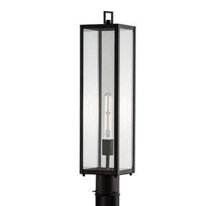 ELK Home - 1188-MB-CL - One Light Outdoor Post Lantern - Capture - Matte Black