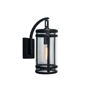 ELK Home - 1190-ADB-CL - One Light Outdoor Wall Sconce - New Yorker - Acid Dipped Black