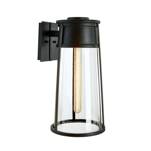 ELK Home - 1246-MB-CL - One Light Outdoor Wall Sconce - Cone - Matte Black