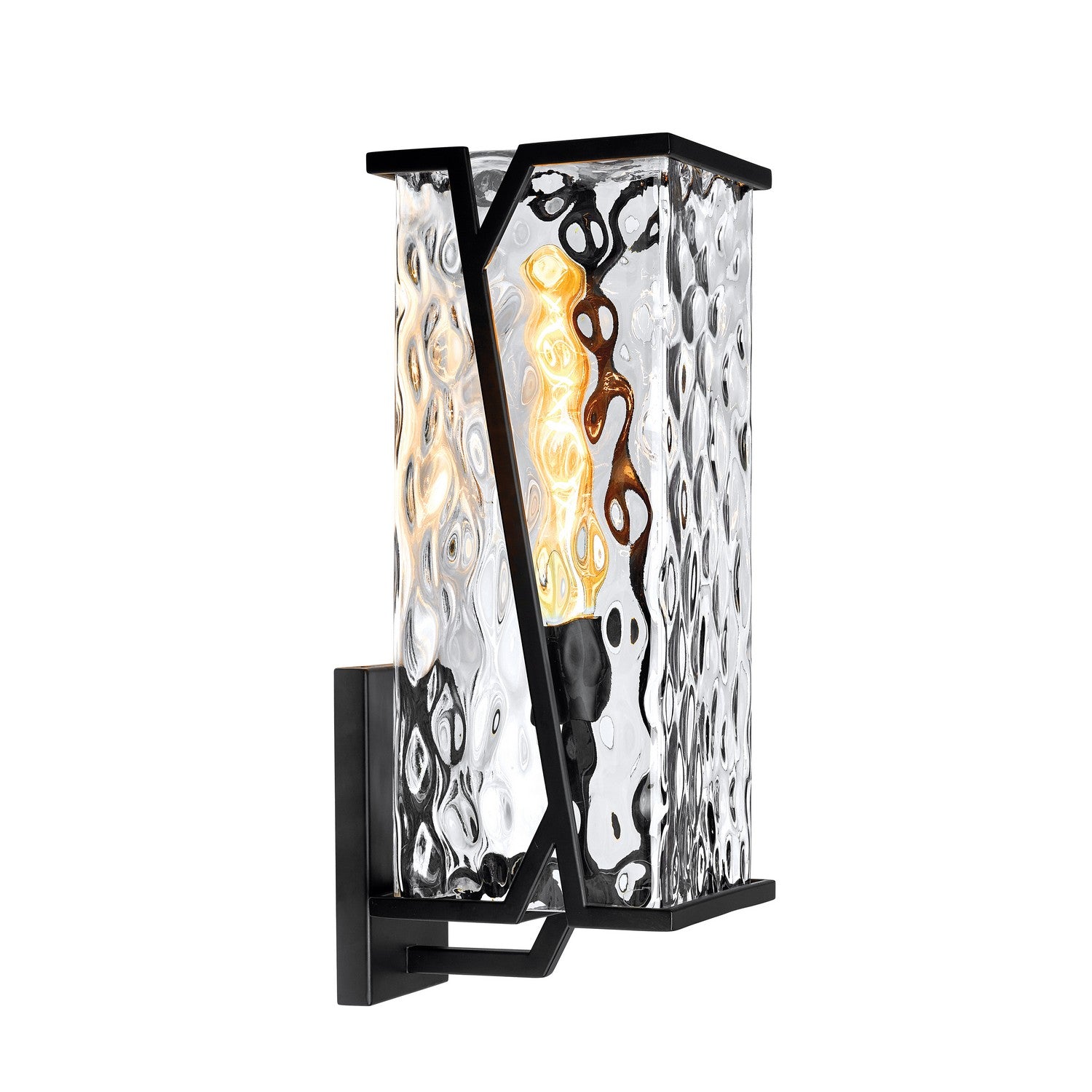 ELK Home - 1250-MB-CW - One Light Outdoor Wall Sconce - Waterfall - Matte Black