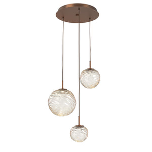 Hammerton Studio - CHB0092-03-BB-A-C01-L1 - LED Pendant - Gaia - Burnished Bronze