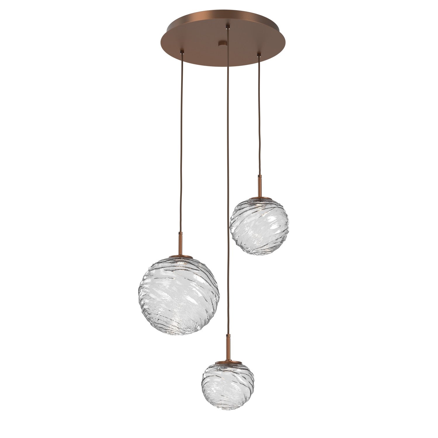 Hammerton Studio - CHB0092-03-BB-C-C01-L1 - LED Pendant - Gaia - Burnished Bronze