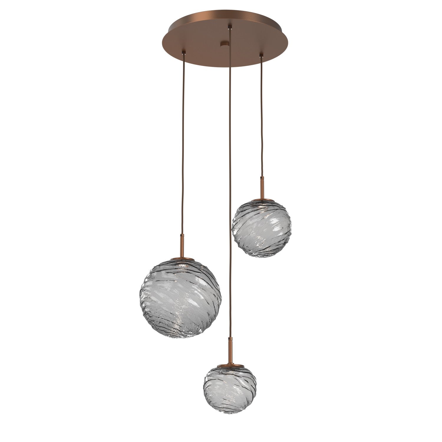 Hammerton Studio - CHB0092-03-BB-S-C01-L1 - LED Pendant - Gaia - Burnished Bronze