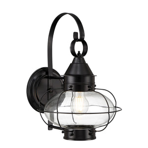 ELK Home - 1324-BL-CL - One Light Outdoor Wall Sconce - Cottage Onion - Black