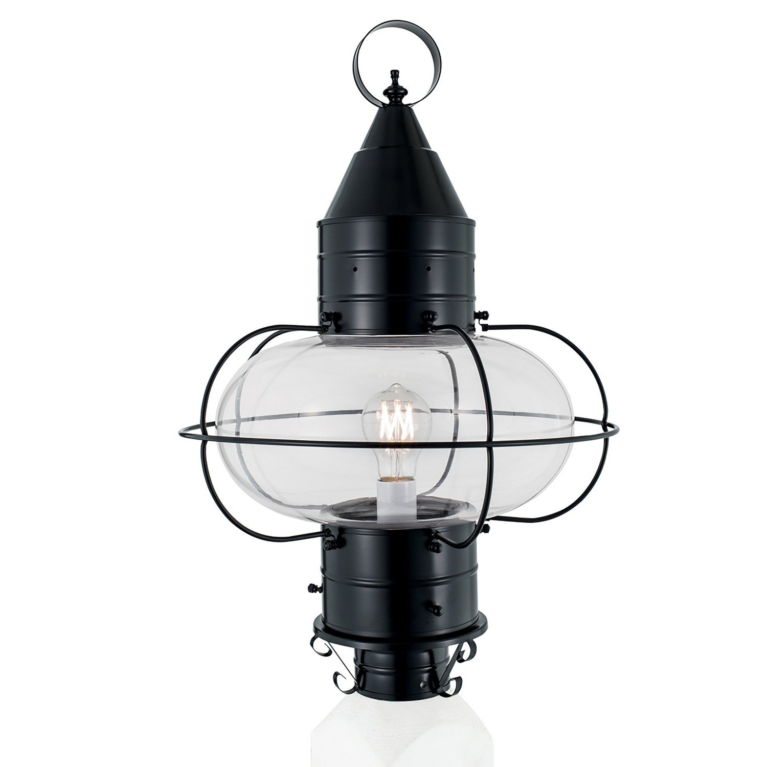 ELK Home - 1510-BL-CL - One Light Outdoor Post Lantern - Classic Onion - Black