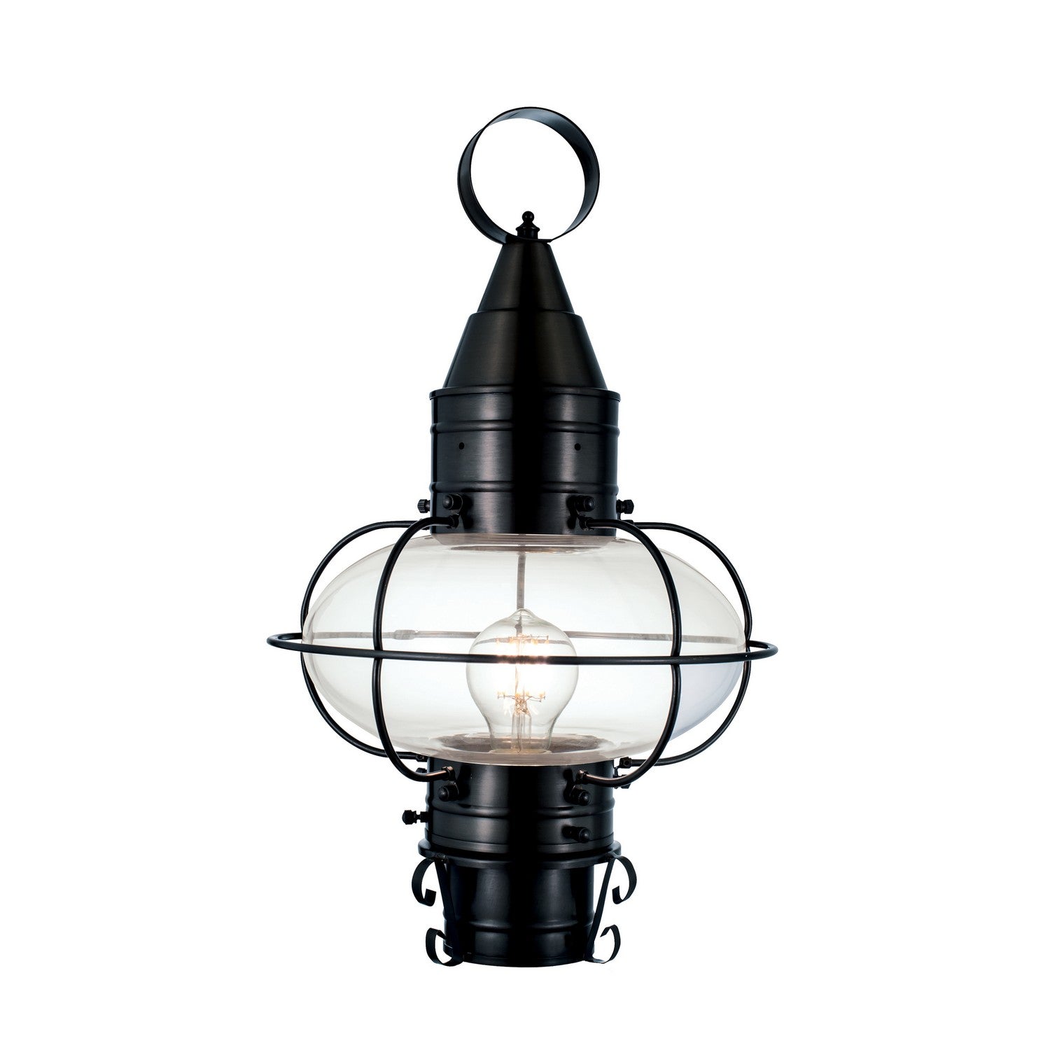 ELK Home - 1511-BL-CL - One Light Outdoor Post Lantern - Classic Onion - Black