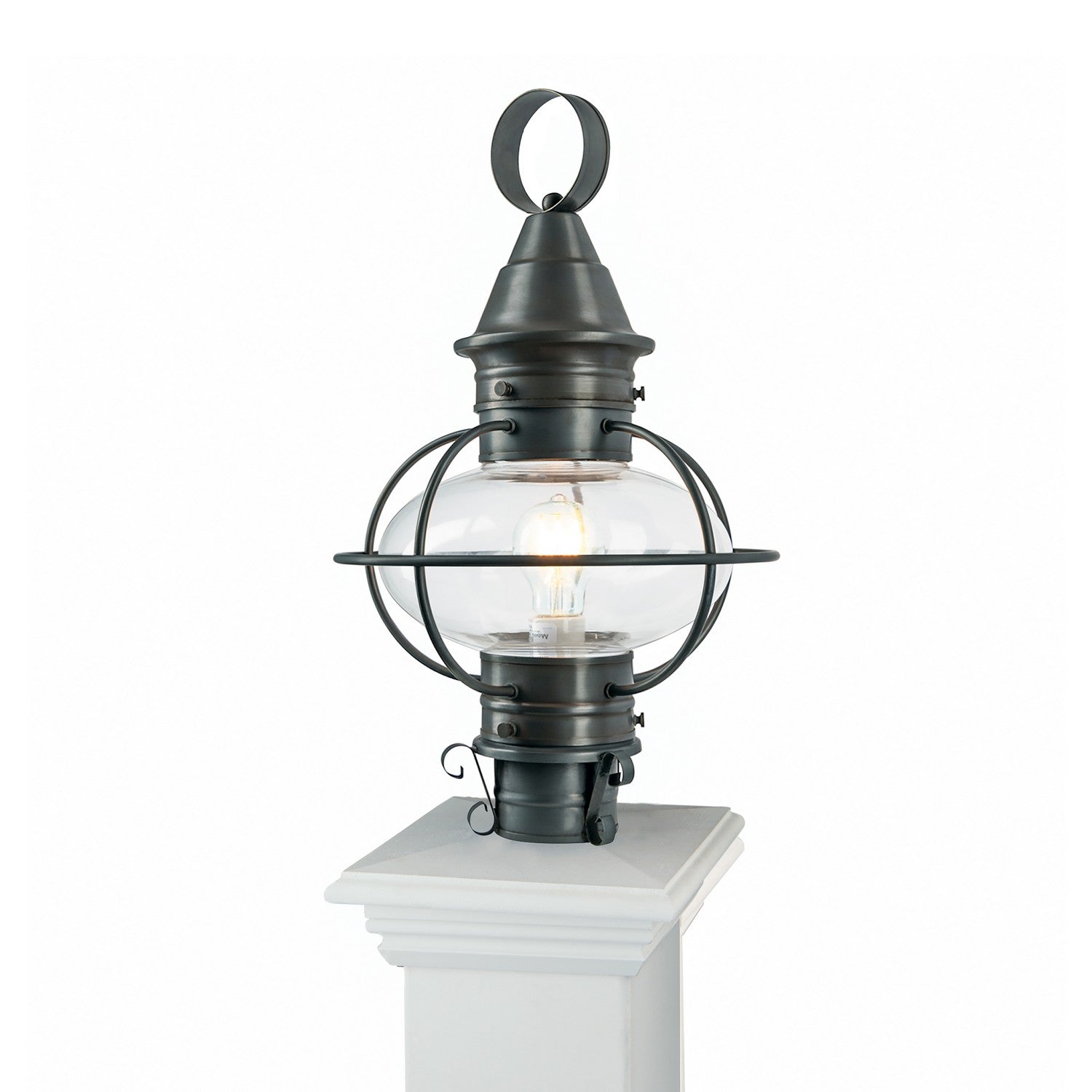 ELK Home - 1711-GM-CL - One Light Outdoor Post Lantern - American Onion - Gunmetal