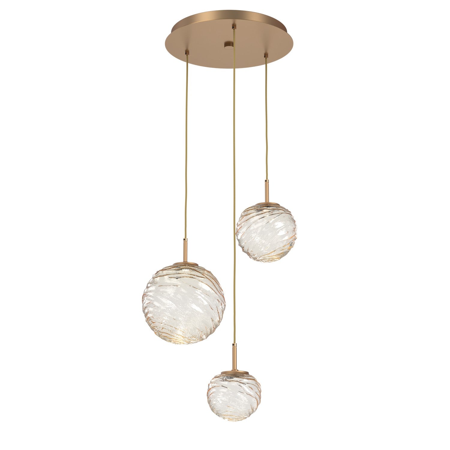 Hammerton Studio - CHB0092-03-NB-A-C01-L3 - LED Pendant - Gaia - Novel Brass