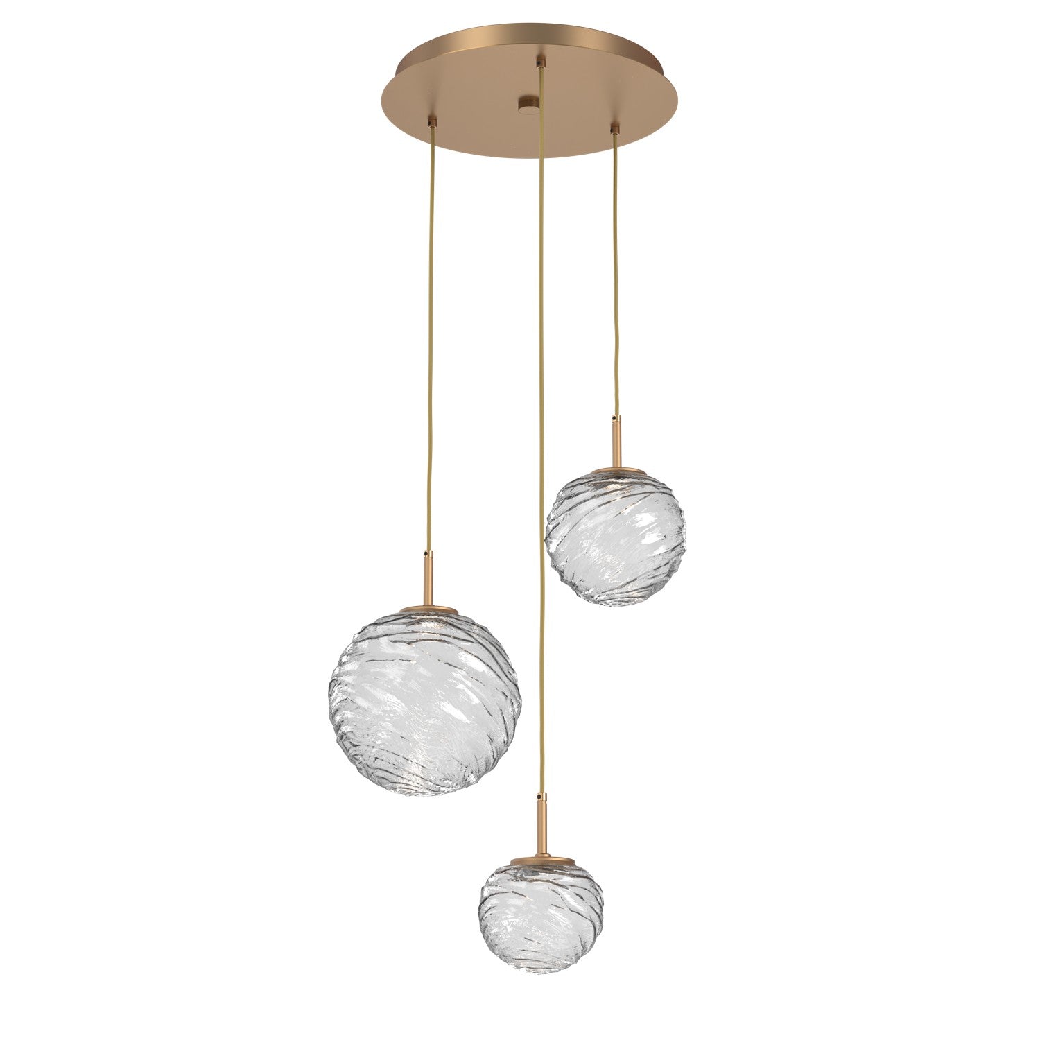 Hammerton Studio - CHB0092-03-NB-C-C01-L1 - LED Pendant - Gaia - Novel Brass
