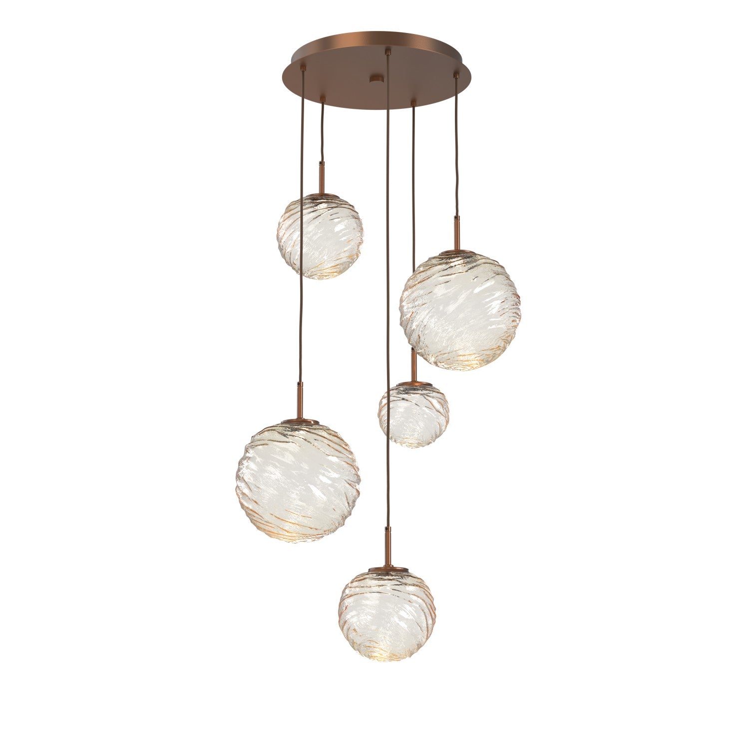 Hammerton Studio - CHB0092-05-BB-A-C01-L1 - LED Pendant - Gaia - Burnished Bronze