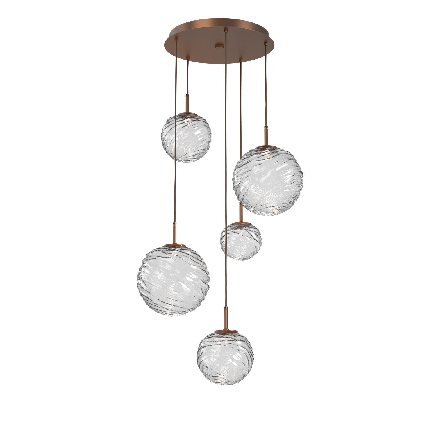 Hammerton Studio - CHB0092-05-BB-C-C01-L3 - LED Pendant - Gaia - Burnished Bronze