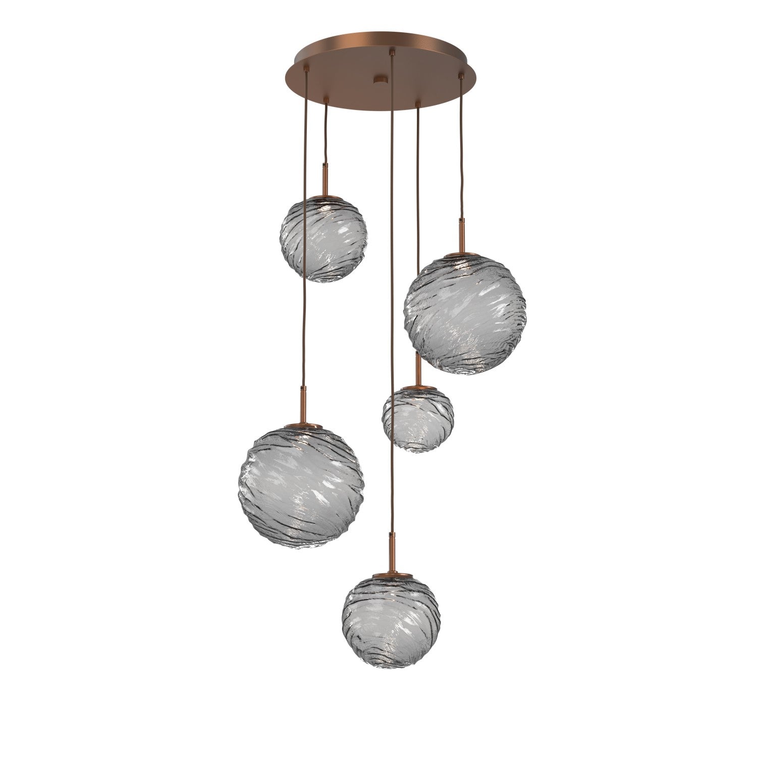 Hammerton Studio - CHB0092-05-BB-S-C01-L1 - LED Pendant - Gaia - Burnished Bronze