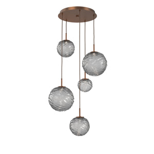 Hammerton Studio - CHB0092-05-BB-S-C01-L1 - LED Pendant - Gaia - Burnished Bronze