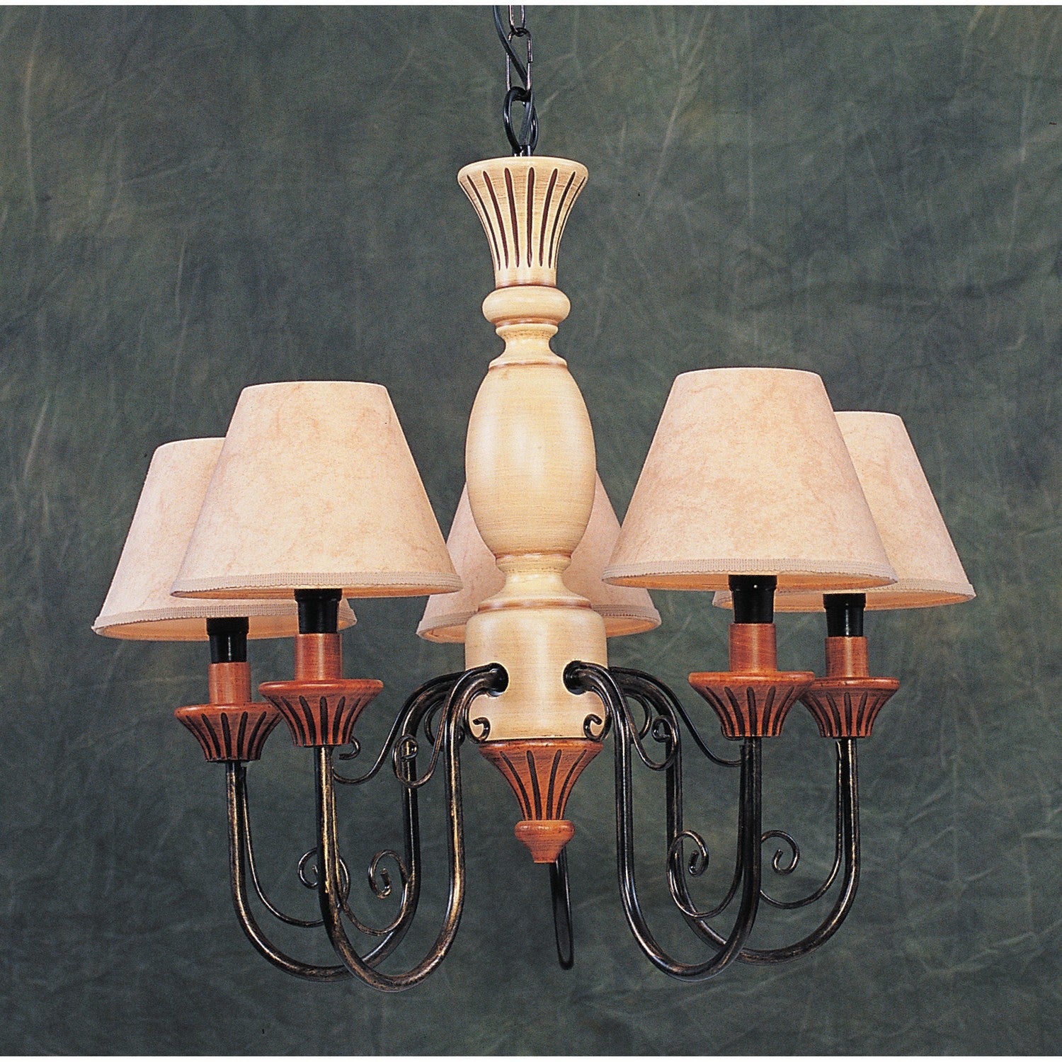 ELK Home - 2020/5 - Five Light Chandelier - Walnut