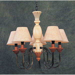 ELK Home - 2020/5 - Five Light Chandelier - Walnut