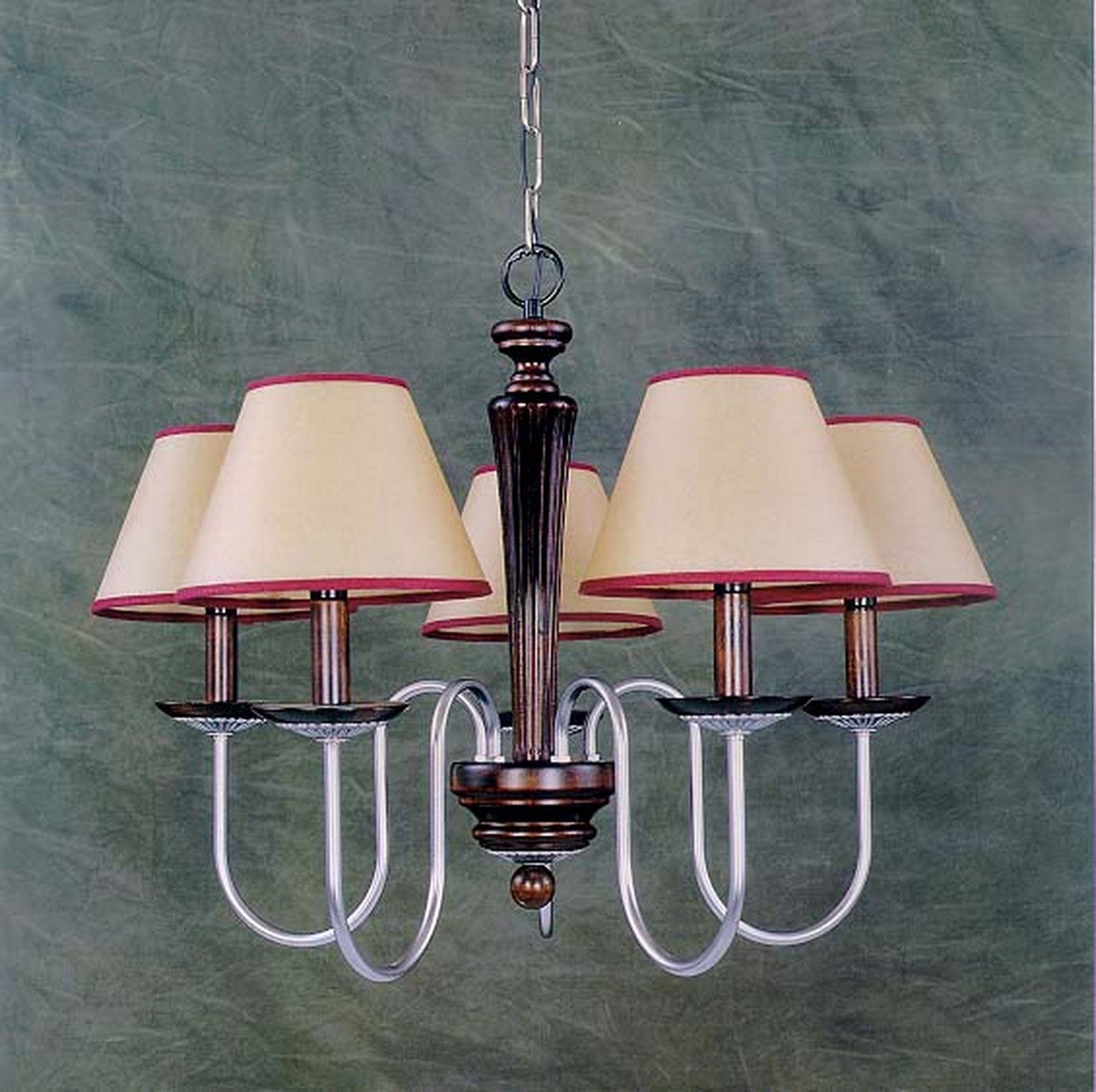 ELK Home - 2022/5 - Five Light Chandelier - European Crafted - Walnut