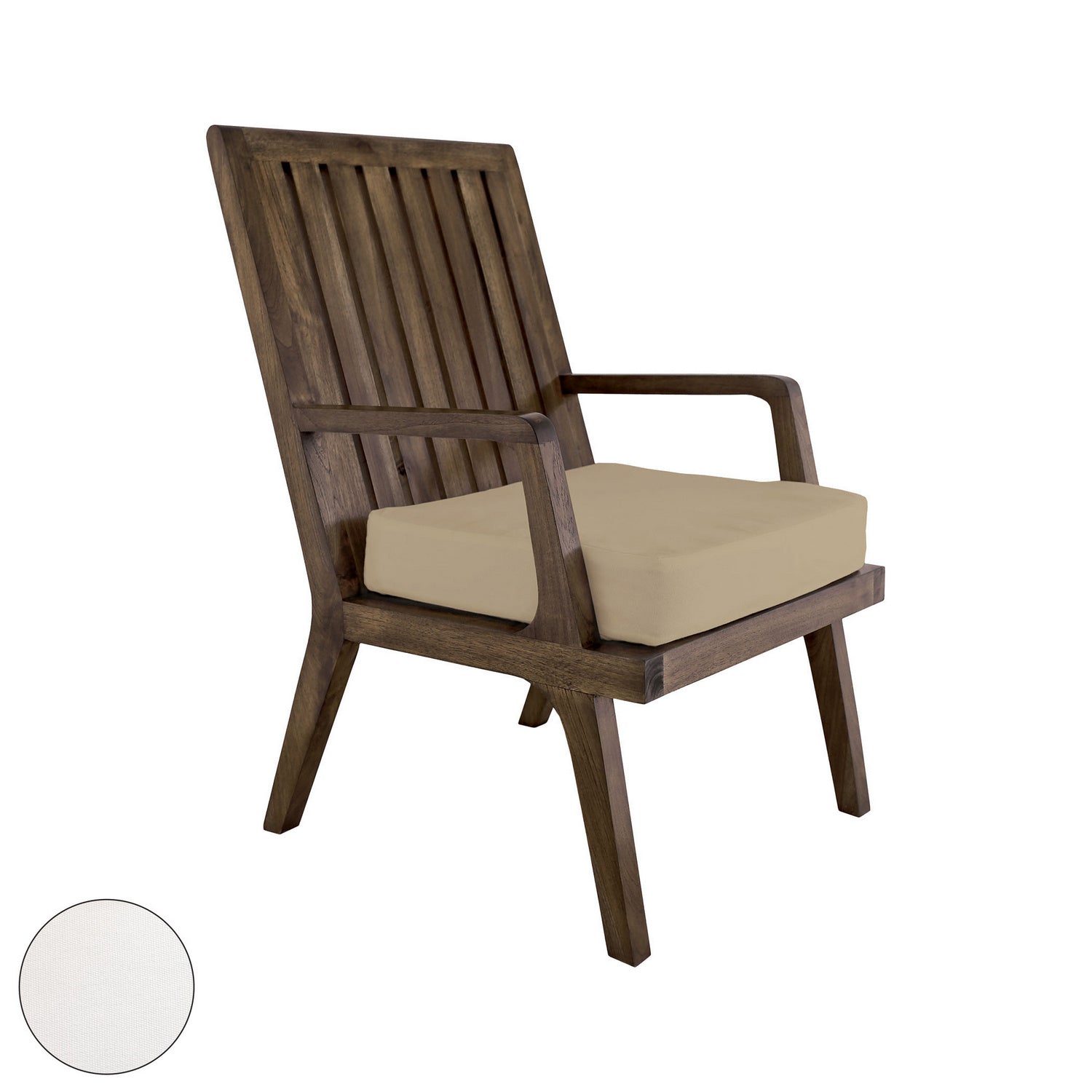 ELK Home - 2317010WO - Cushion - Teak - White