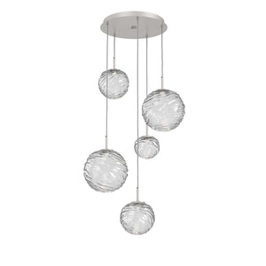 Hammerton Studio - CHB0092-05-BS-C-C01-L1 - LED Pendant - Gaia - Beige Silver