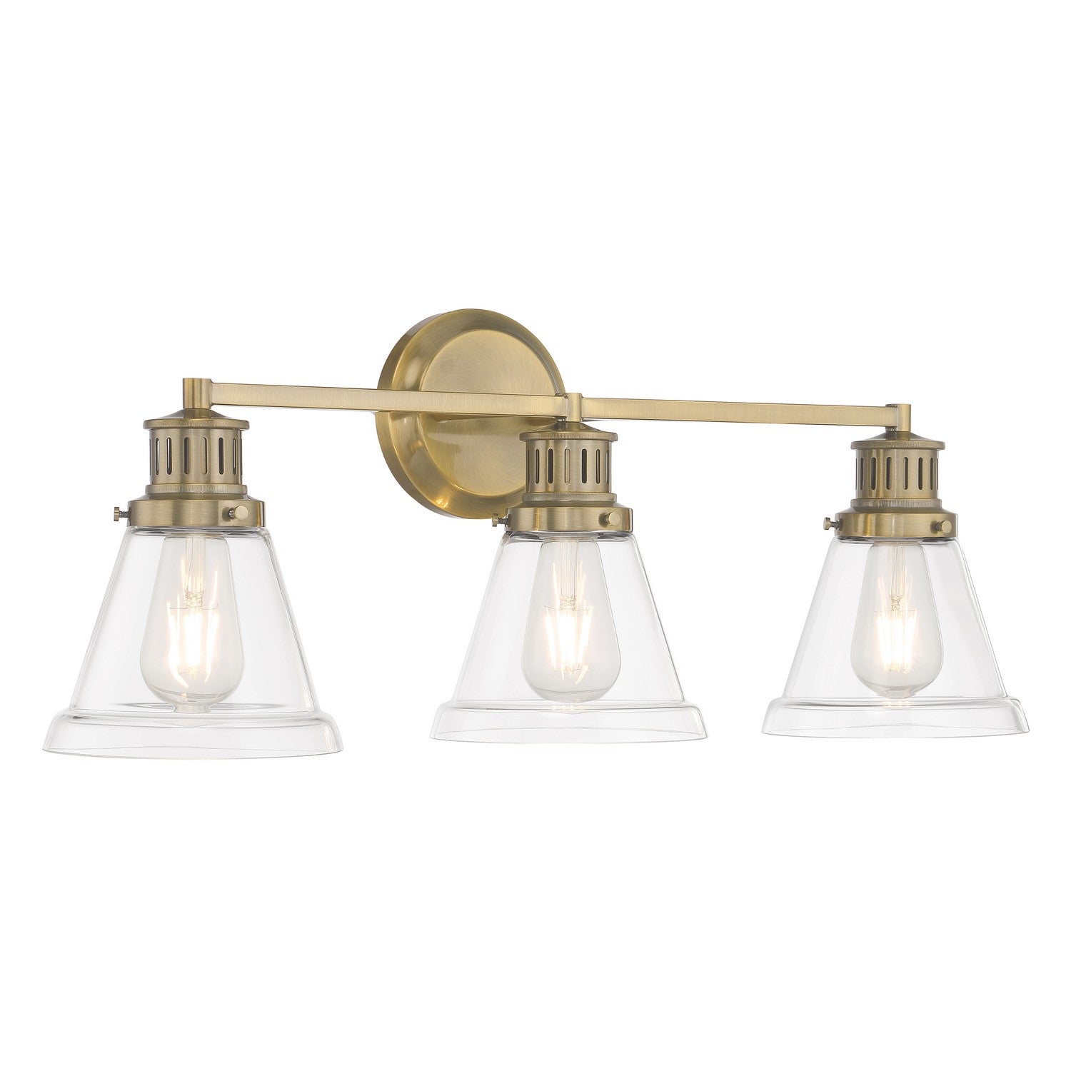 ELK Home - 2403-AN-CL - Three Light Bath - Alden - Antique Brass