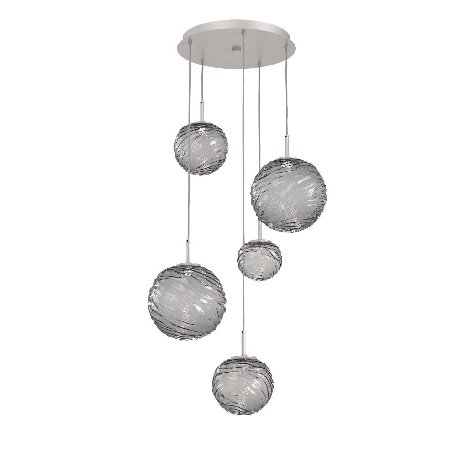 Hammerton Studio - CHB0092-05-BS-S-C01-L3 - LED Pendant - Gaia - Beige Silver