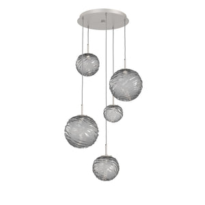 Hammerton Studio - CHB0092-05-BS-S-C01-L3 - LED Pendant - Gaia - Beige Silver