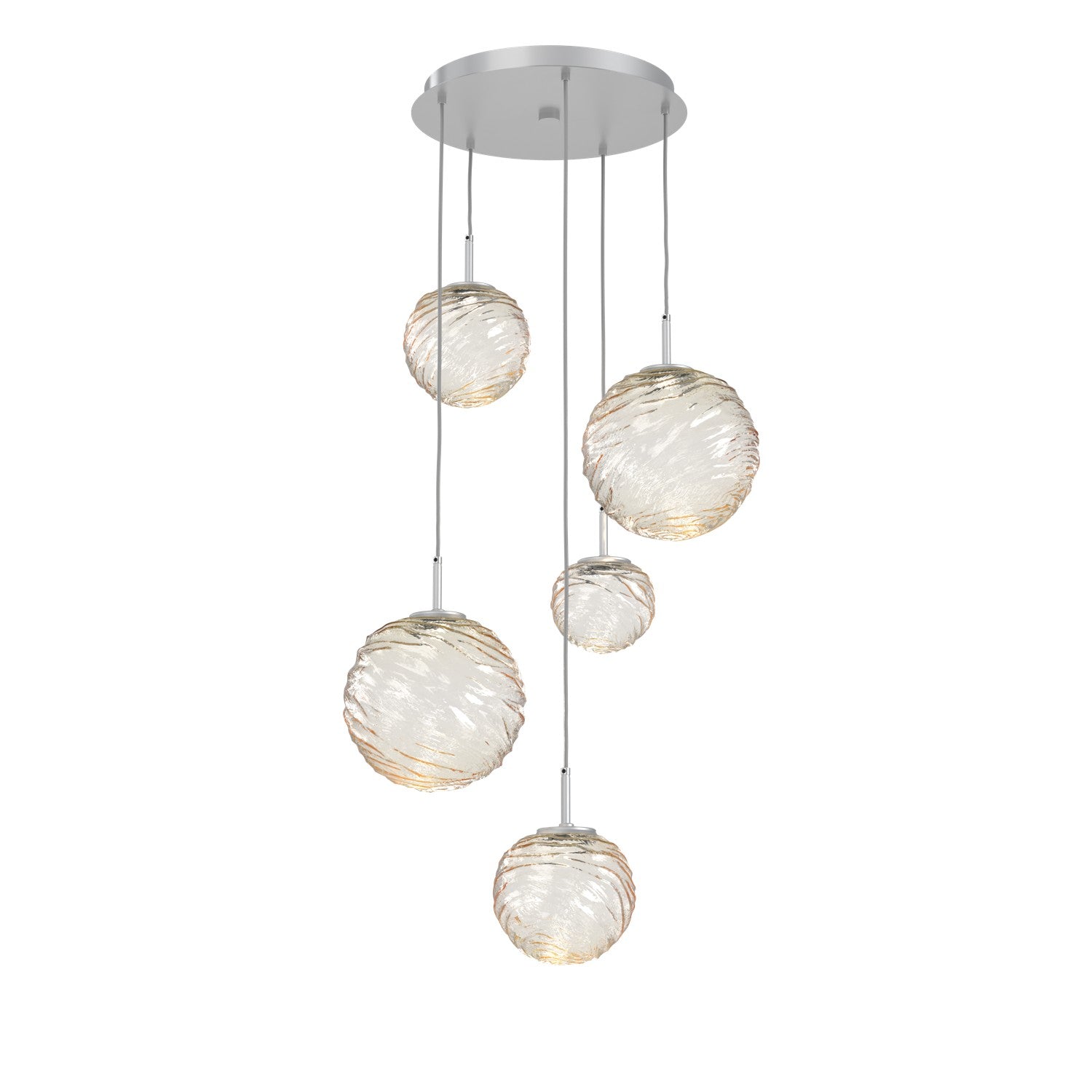 Hammerton Studio - CHB0092-05-CS-A-C01-L3 - LED Pendant - Gaia - Classic Silver