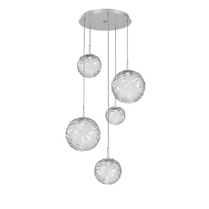 Hammerton Studio - CHB0092-05-CS-C-C01-L1 - LED Pendant - Gaia - Classic Silver