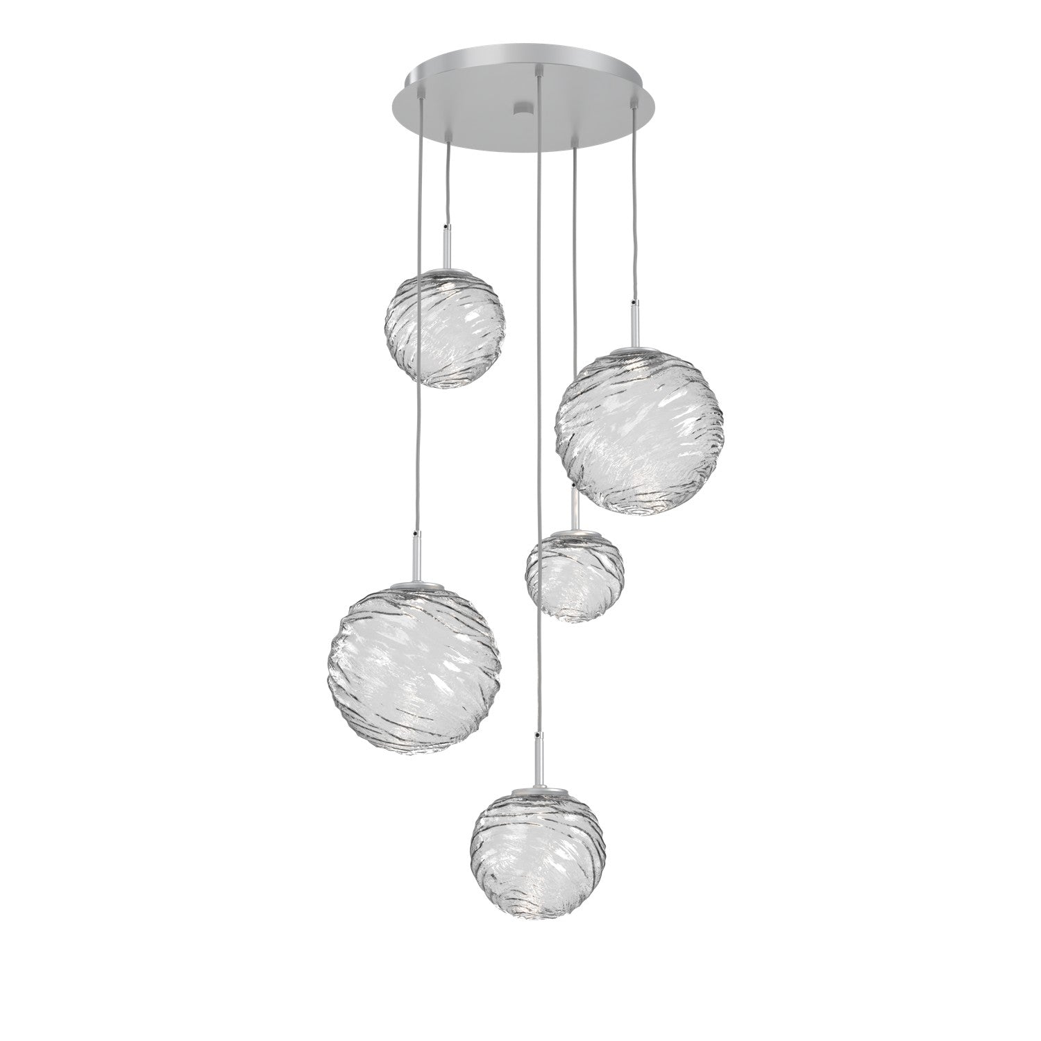 Hammerton Studio - CHB0092-05-CS-C-C01-L3 - LED Pendant - Gaia - Classic Silver