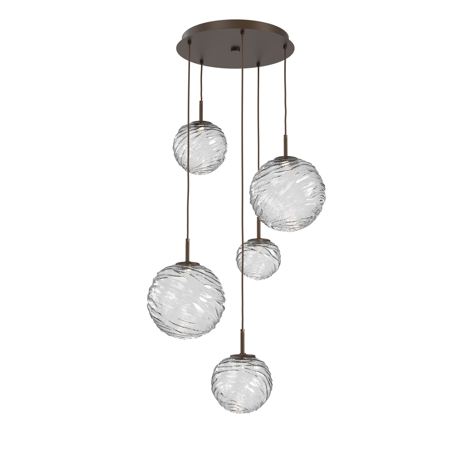 Hammerton Studio - CHB0092-05-FB-C-C01-L1 - LED Pendant - Gaia - Flat Bronze