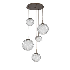 Hammerton Studio - CHB0092-05-FB-C-C01-L3 - LED Pendant - Gaia - Flat Bronze